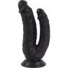 mode pas chere Cox Double Dildo Ventouse Noir 19 X 4.3 Cm 7