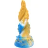 à prix d'occasion Little Monster Dildo Plug Stimulant L 18 Ø 5.5 Cm Silicone Or Bleu 7