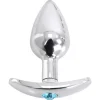 belle Petit Plug Anal Ou Vaginal Avec Strass Bleu 7