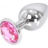 Plug Anal Strass Rose L 9.5 Ø 4 Cm excellents soldes 5