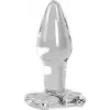 SOLDES TOUT À Plug Anal Vaginal En Verre Borosilicate Transparent Résistant 10 X 3.4 Cm 7